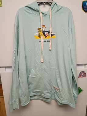Life is Good Men’s Light Mint Pullover Hoodie